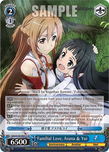 Familial Love, Asuna & Yui SAO/S100-E081S SR