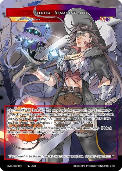 Elektra, Armament Apex CMB-067 RR