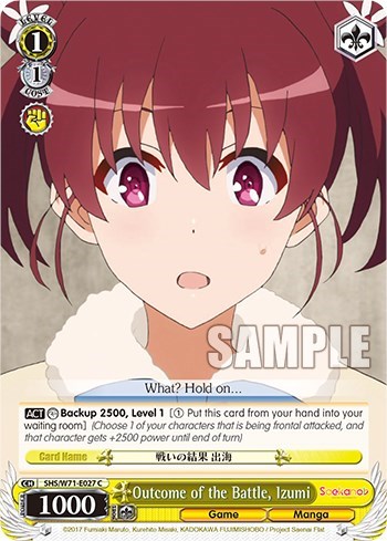 Outcome of the Battle, Izumi SHS/W71-E027 C