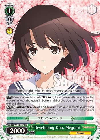 Developing Duo, Megumi SHS/W71-E037S SR