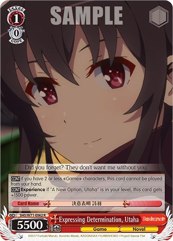 Expressing Determination, Utaha SHS/W71-E062 R