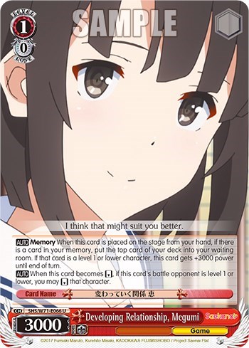 Developing Relationship, Megumi SHS/W71-E066 U