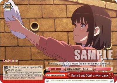 Restart and Start a New Game SHS/W71-E080 CC