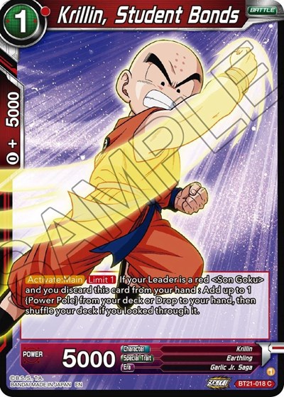 Krillin, Student Bonds BT21-018