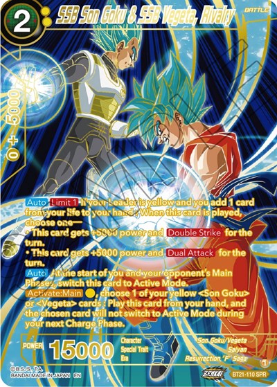 SSB Son Goku & SSB Vegeta, Rivalry BT21-110