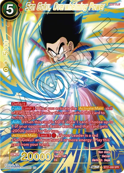 Son Goku, Overwhelming Power BT21-008