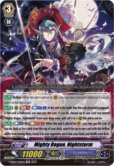 Mighty Rogue, Nightstorm [V Format] V-SS10/042EN