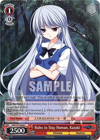 Rules to Stay Human, Kazuki GRI/S72-E068 C