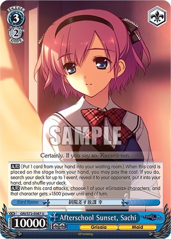 Afterschool Sunset, Sachi GRI/S72-E087 U