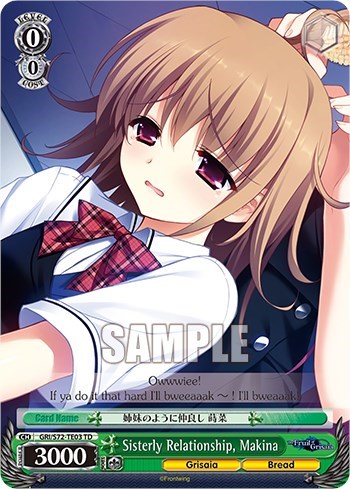 Sisterly Relationship, Makina GRI/S72-TE03 TD