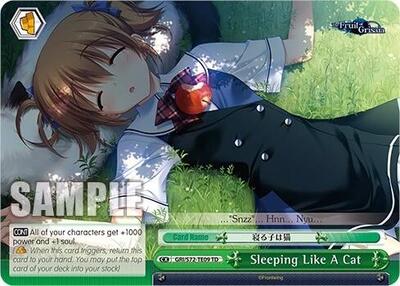 Sleeping Like A Cat GRI/S72-TE09 TD