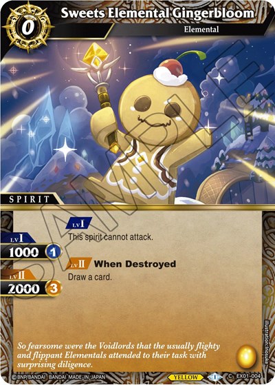 Sweets Elemental Gingerbloom EX01-004
