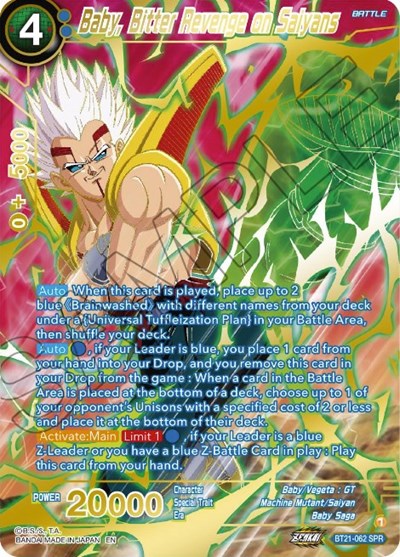 Baby, Bitter Revenge on Saiyans BT21-062