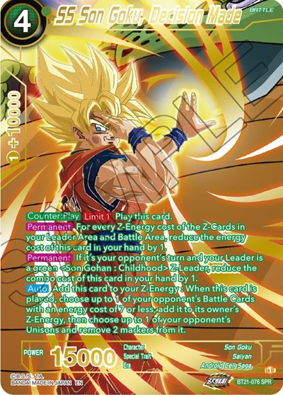 SS Son Goku, Decision Made BT21-076