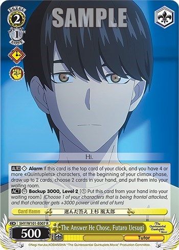 The Answer He Chose, Futaro Uesugi 5HY/W101-E007 R