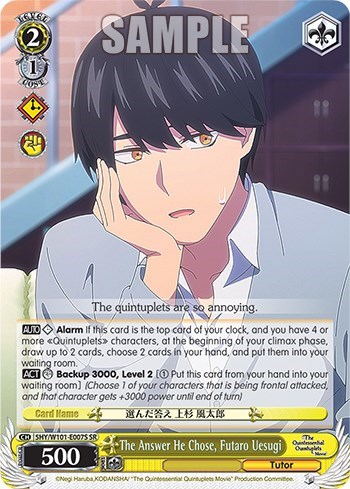 The Answer He Chose, Futaro Uesugi 5HY/W101-E007S SR