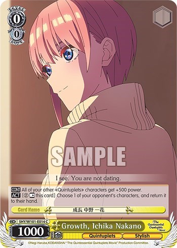 Growth, Ichika Nakano 5HY/W101-E014 C