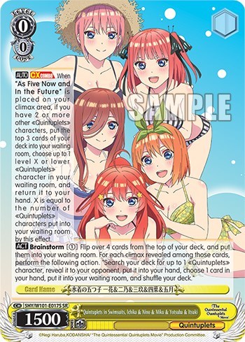 Quintuplets in Swimsuits, Ichika & Nino & Miku & Yotsuba & Itsuki 5HY/W101-E017S SR