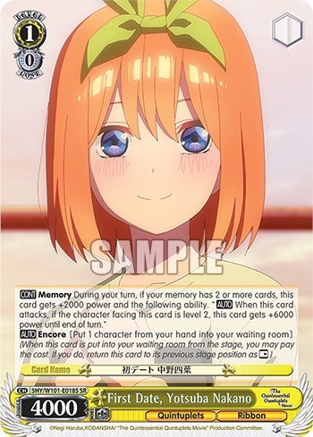 First Date, Yotusba Nakano 5HY/W101-E018S SR