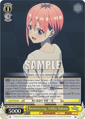 Reminiscing, Ichika Nakano 5HY/W101-E019S SR