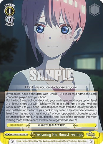 Treasuring Her Honest Feelings 5HY/W101-E020S SR