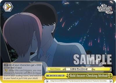 Bold Answer-Checking Method 5HY/W101-E021 CR