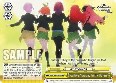 As Five Now and In the Future 5HY/W101-E023 CC
