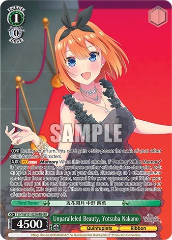 Unparalleled Beauty, Yotsuba Nakano 5HY/W101-E024OFR OFR