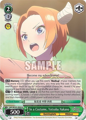 In a Costume, Yotsuba Nakano 5HY/W101-E033 U