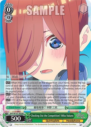 Checking Out the Competition? Miku Nakano 5HY/W101-E038 C
