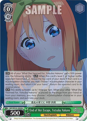 End of Her Escape, Yotsuba Nakano 5HY/W101-E039 C