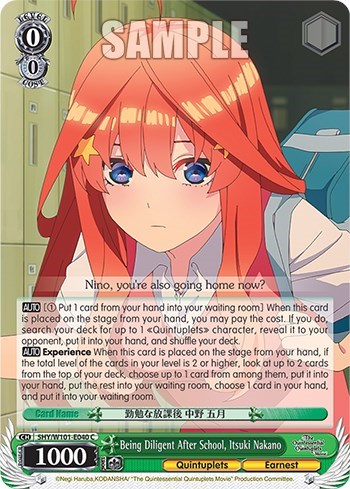 Being Diligent After School, Itsuki Nakano 5HY/W101-E040 C