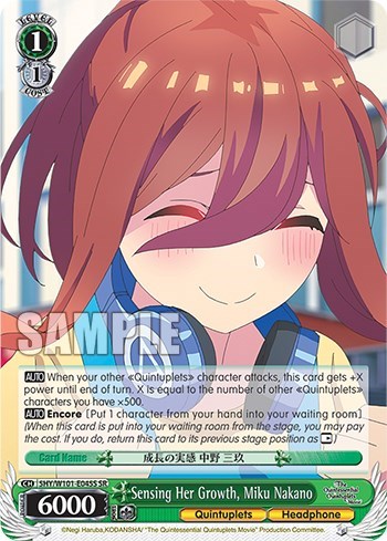 Sensing Her Growth, Miku Nakano 5HY/W101-E045S SR