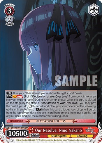 Our Resolve, Nino Nakano 5HY/W101-E066 U