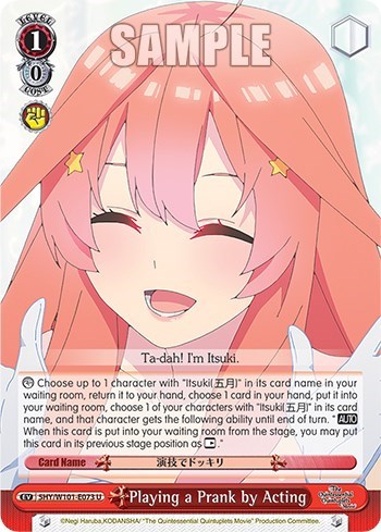 Playing a Prank by Acting 5HY/W101-E073 U