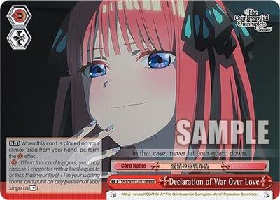 Declaration of War Over Love 5HY/W101-E077R RRR
