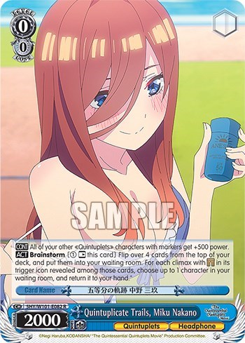 Quintuplicate Trails, Miku Nakano 5HY/W101-E082 R
