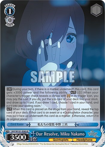 Our Resolve, Miku Nakano 5HY/W101-E083 R