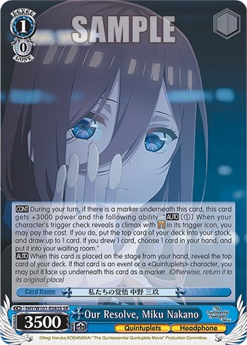 Our Resolve, Miku Nakano 5HY/W101-E083S SR