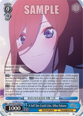A Self She Could Like, Miku Nakano 5HY/W101-E087 U