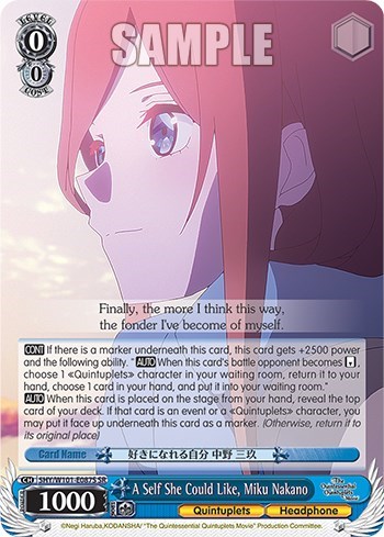 A Self She Could Like, Miku Nakano 5HY/W101-E087S SR
