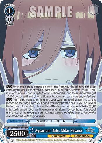Aquarium Date, Miku Nakano 5HY/W101-E088 U