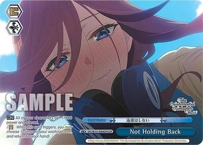 Not Holding Back 5HY/W101-E099OFR OFR