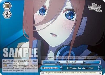 Dream to Achieve 5HY/W101-E100R RRR
