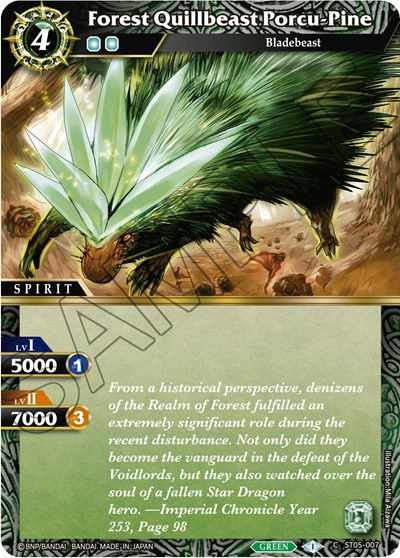 Forest Quillbeast Porcu-Pine ST05-007