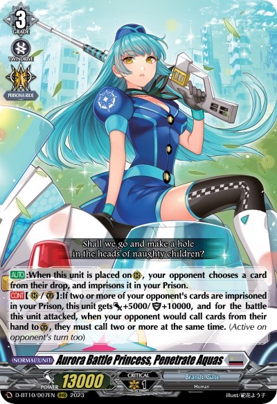 Aurora Battle Princess, Penetrate Aquas [D Format] D-BT10/007EN