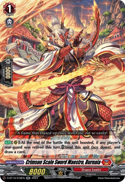 Crimson Scale Sword Maestro, Burnaia [D Format] D-BT10/018EN