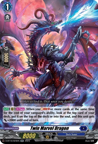 Twin Marvel Dragon [D Format] D-BT10/023EN