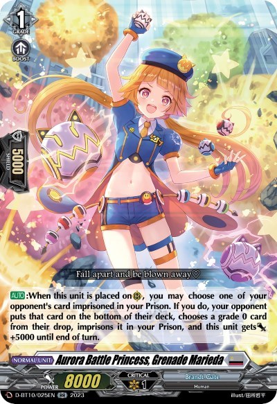 Aurora Battle Princess, Grenade Marieda [D Format] D-BT10/025EN