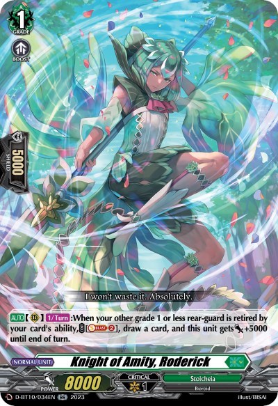 Knight of Amity, Roderick [D Format] D-BT10/034EN